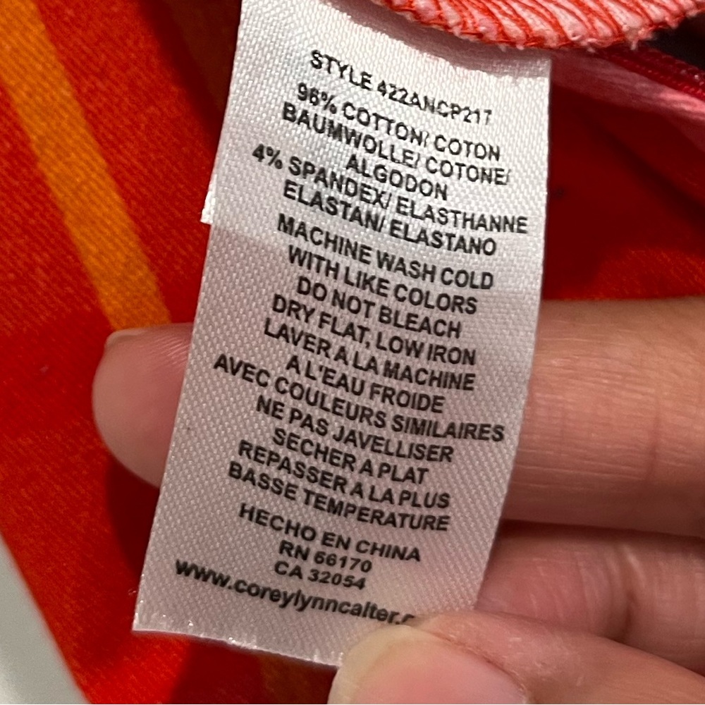 Corey Lynn Calter Orange Cotton‎ Blend Ayla Jumpsuit Sz. M - Picture 11 of 11